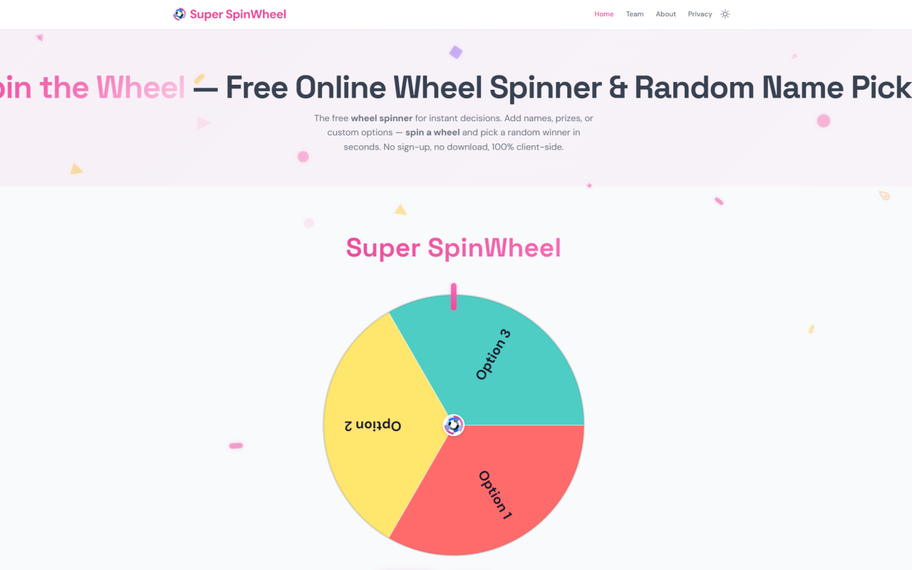 Super SpinWheel Review: A Privacy-First Free Wheel Spinner for Random Picks