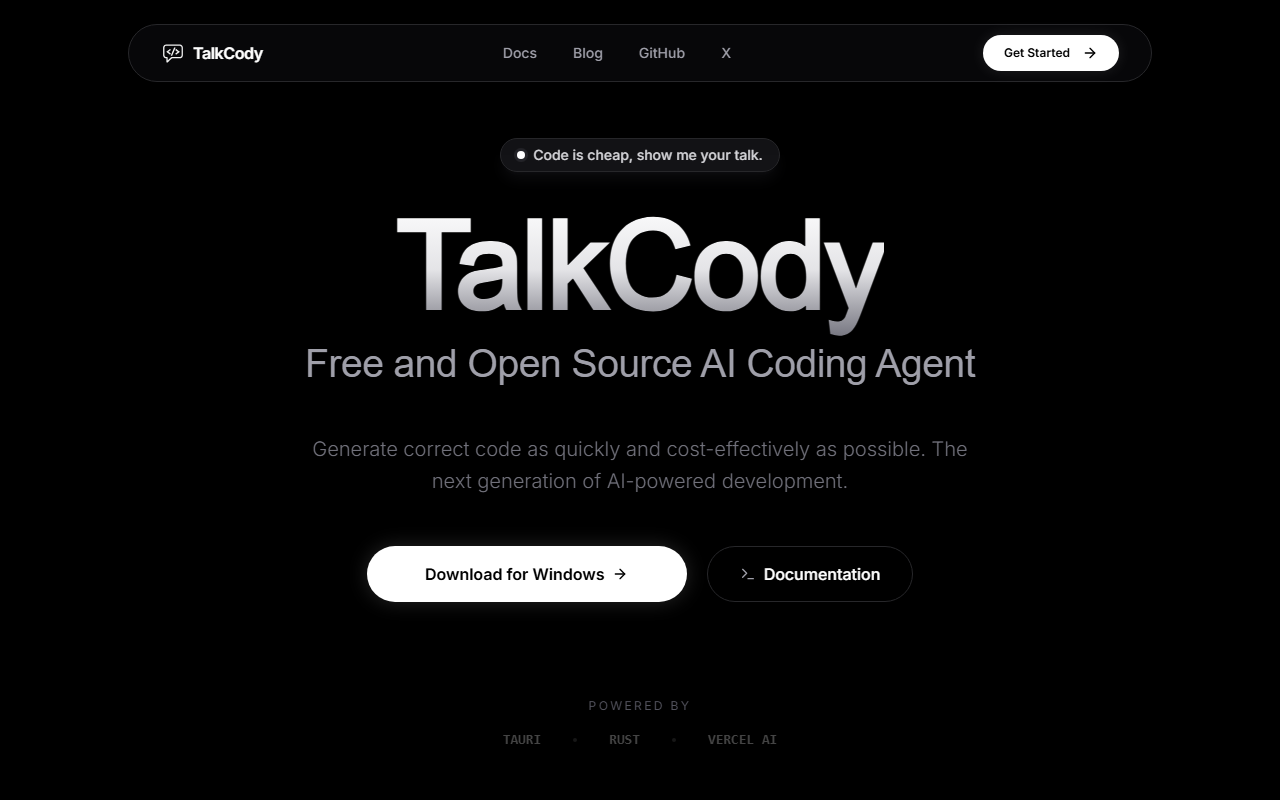 TalkCody screenshot