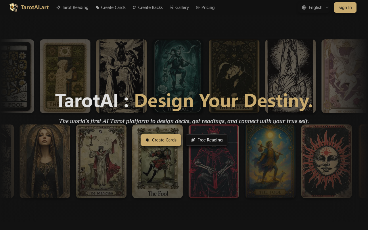 TarotAI screenshot