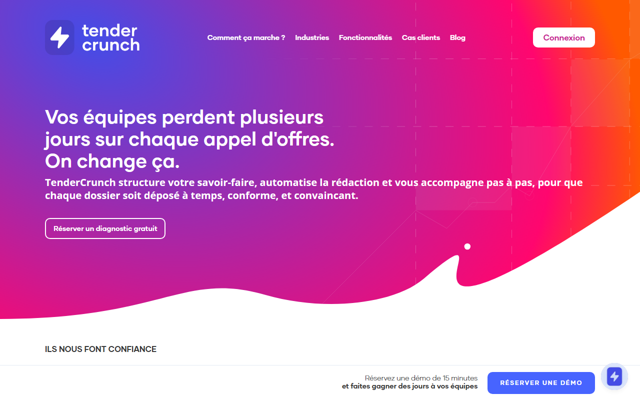 TenderCrunch screenshot