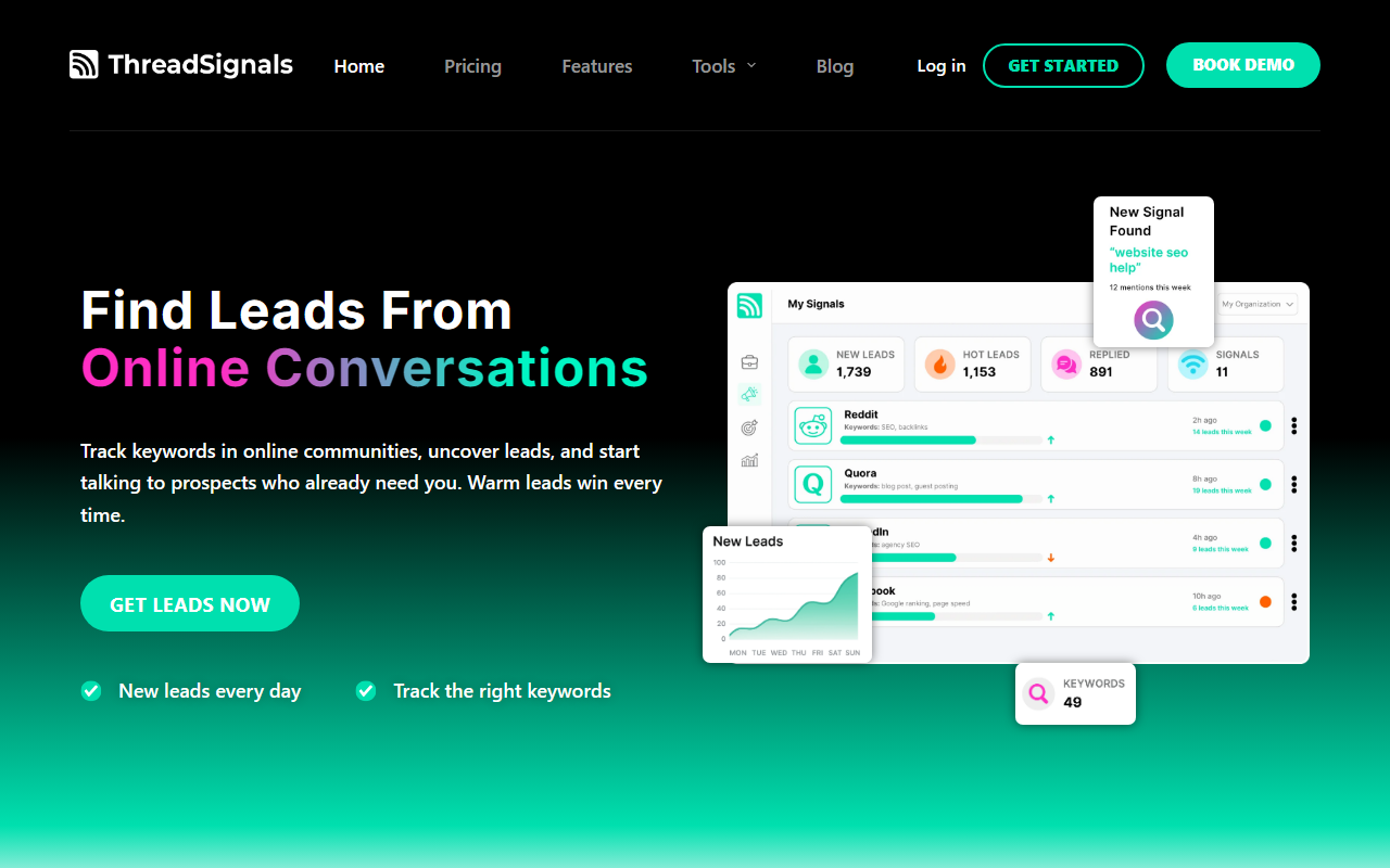 Threadsignals screenshot