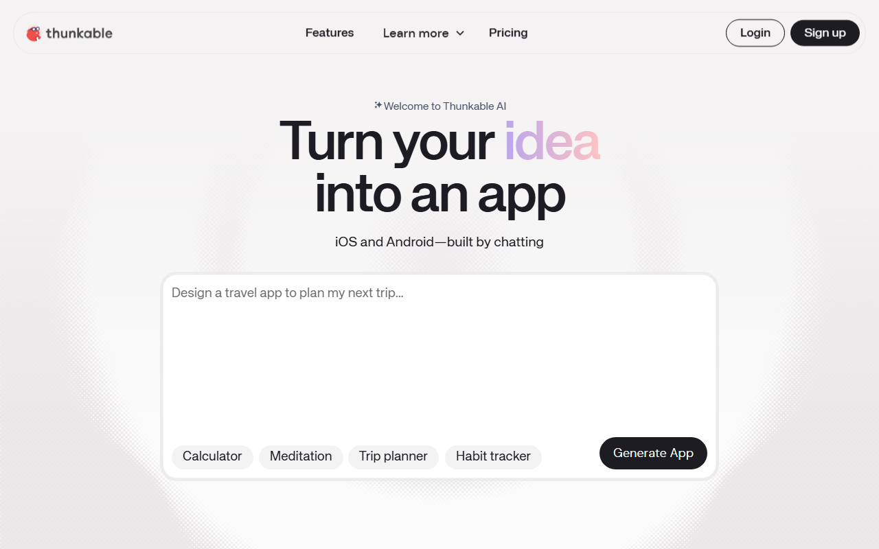 Thunkable screenshot