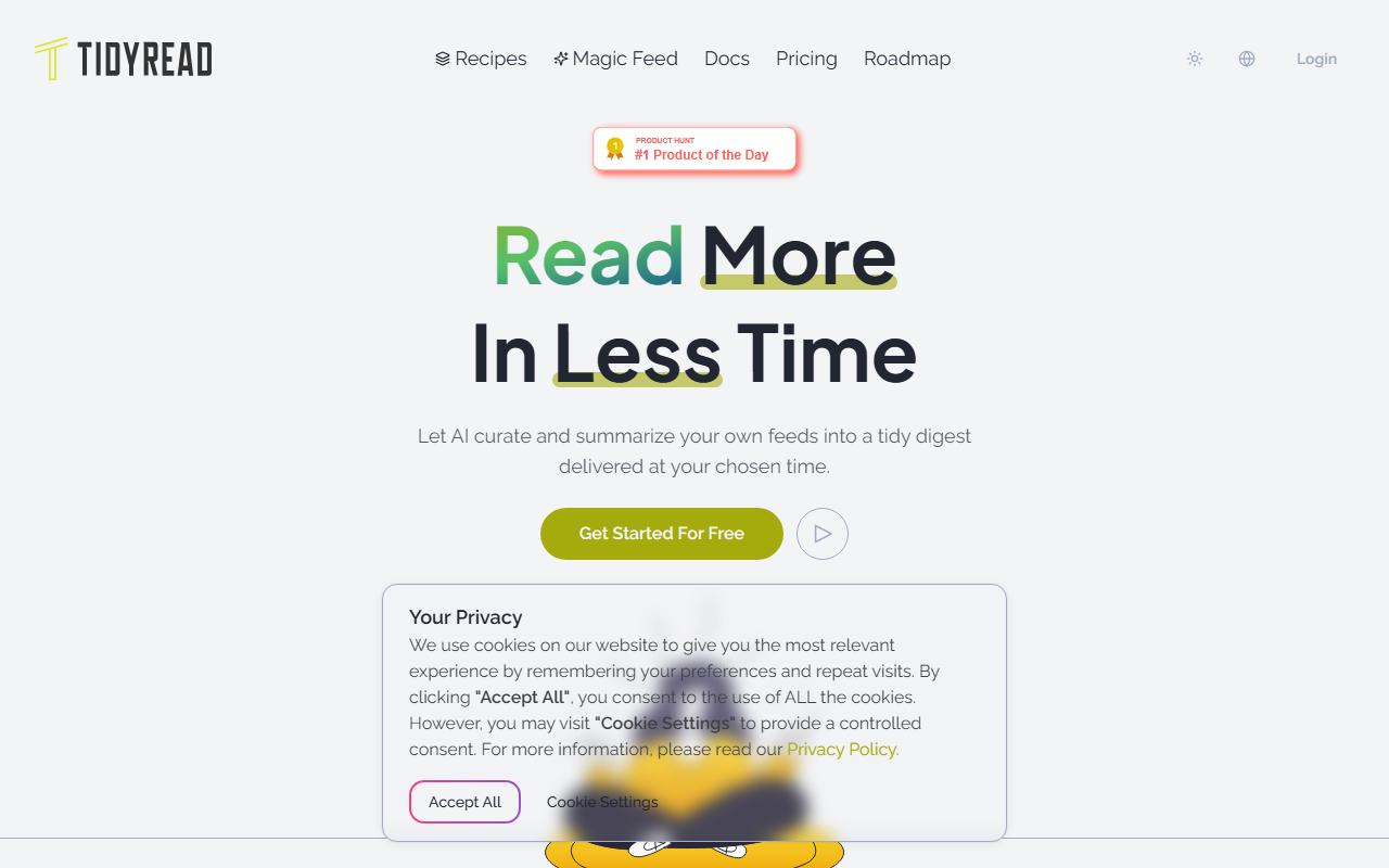 Tidyread screenshot