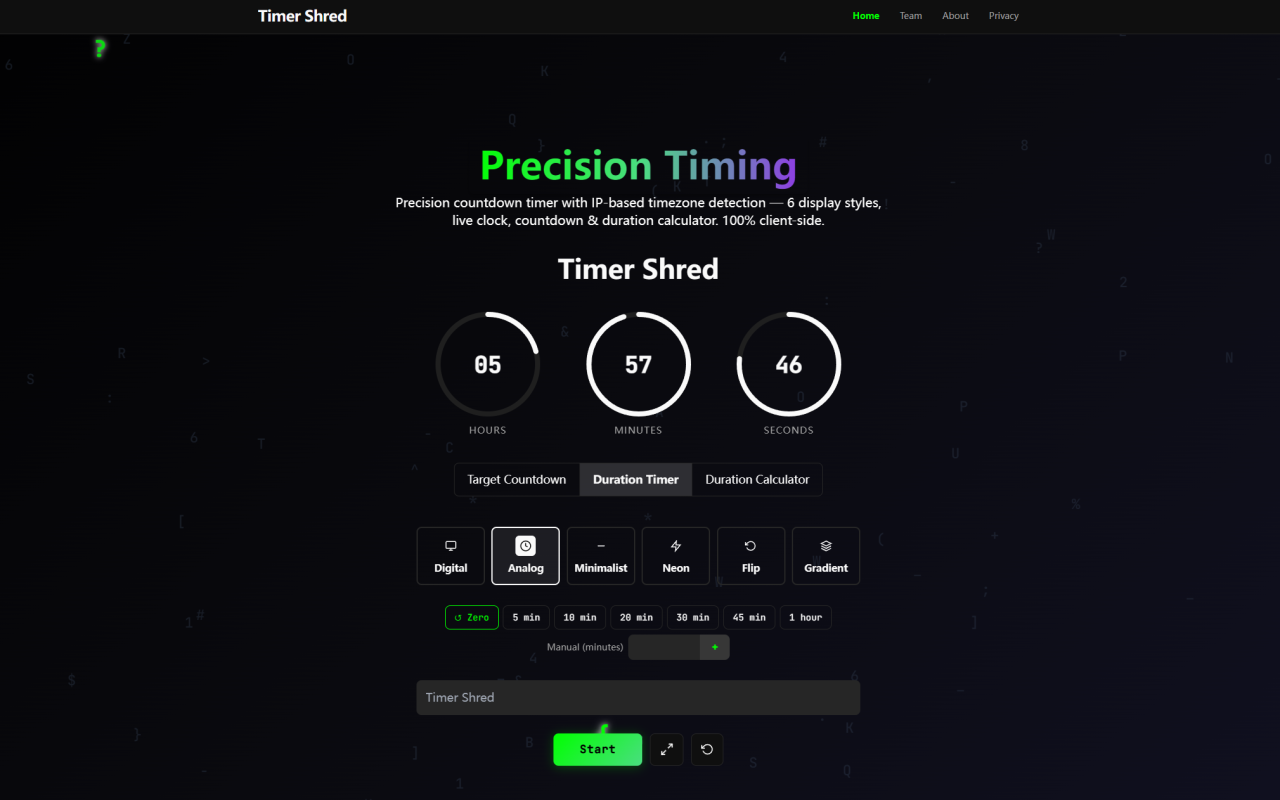 Timer Shred Review: A Beautifully Engineered Free Fullscreen Countdown Timer