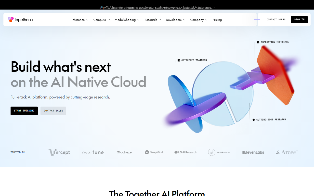 Together AI screenshot