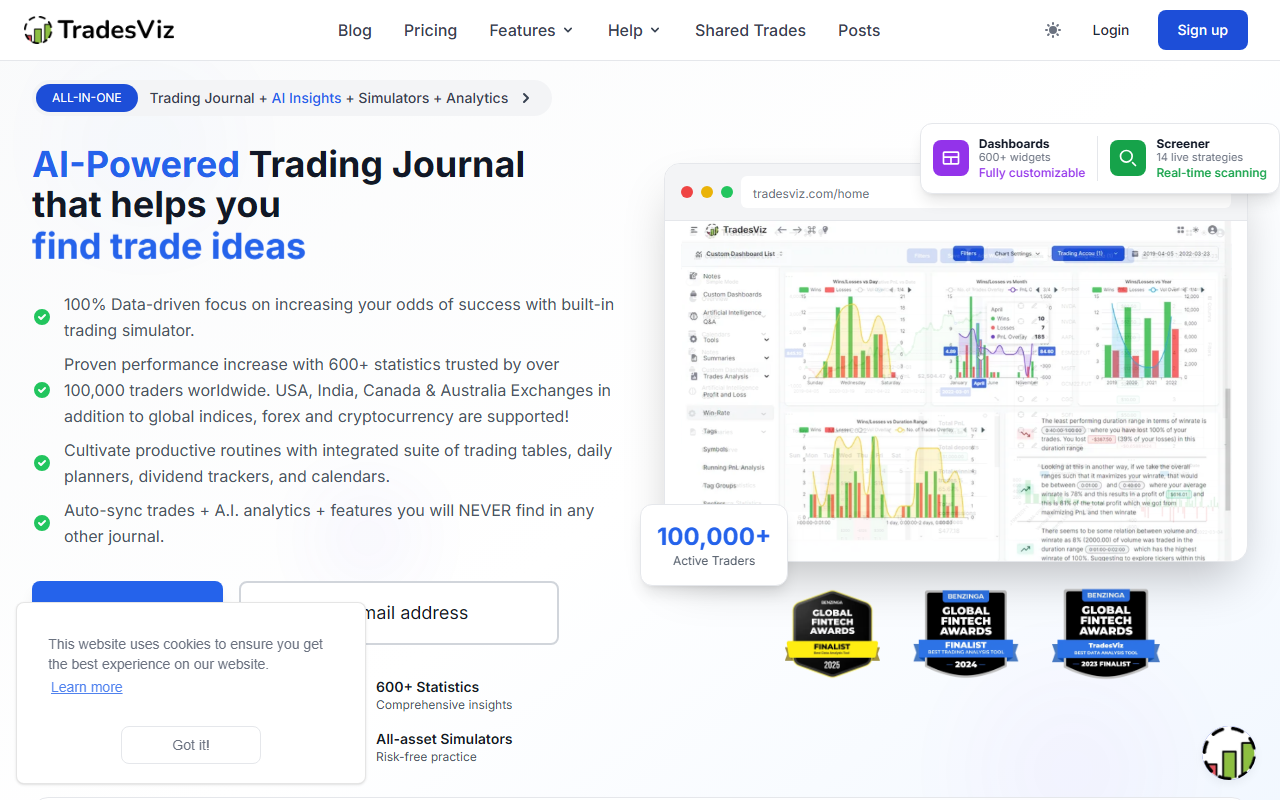 TradesViz screenshot