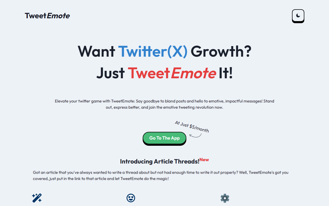 TweetEmote screenshot