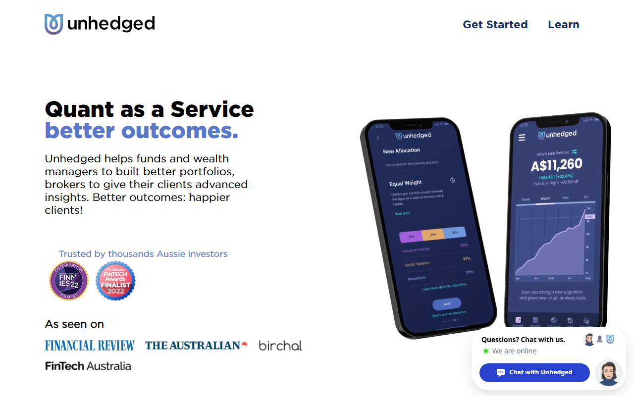 Unhedged screenshot