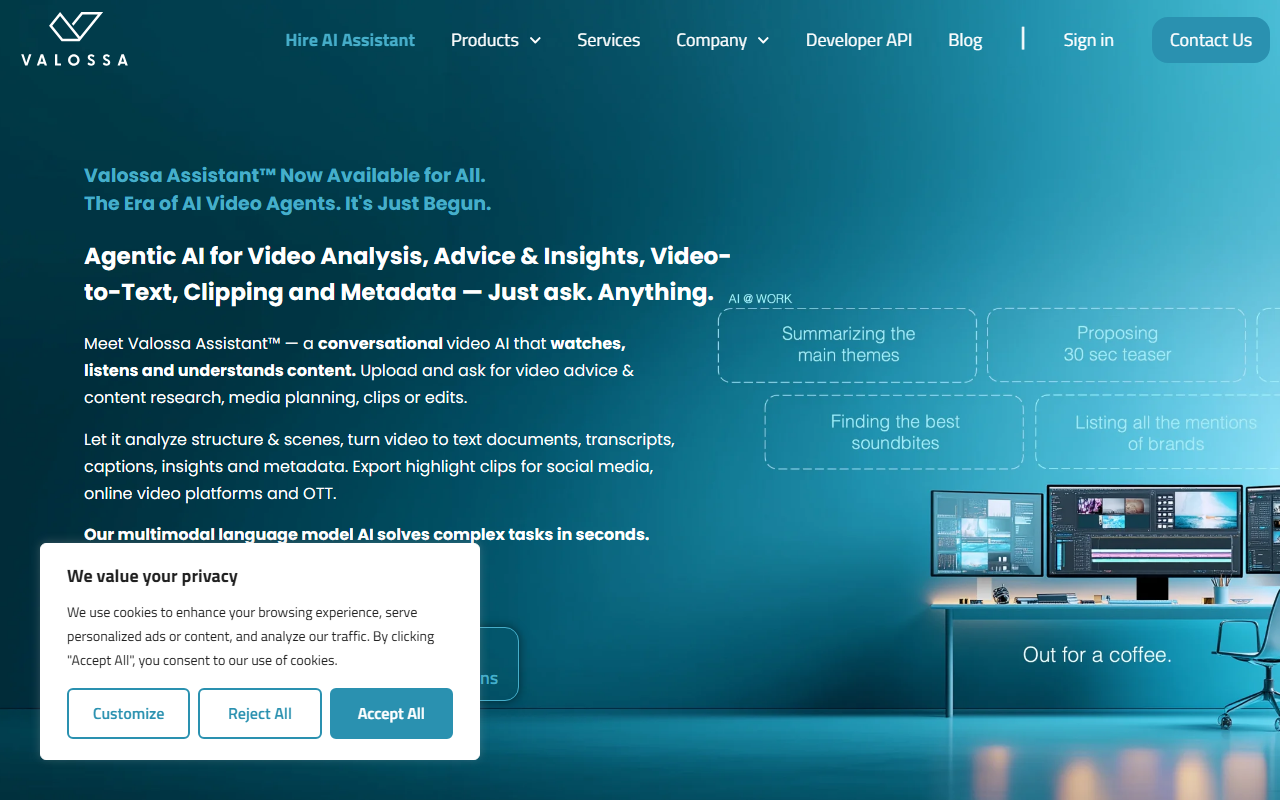 Valossa screenshot