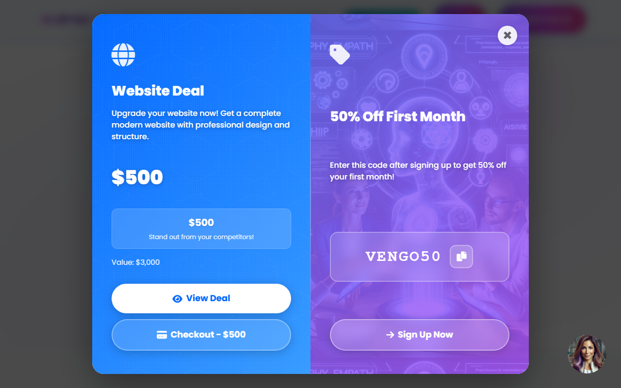 Vengo AI screenshot