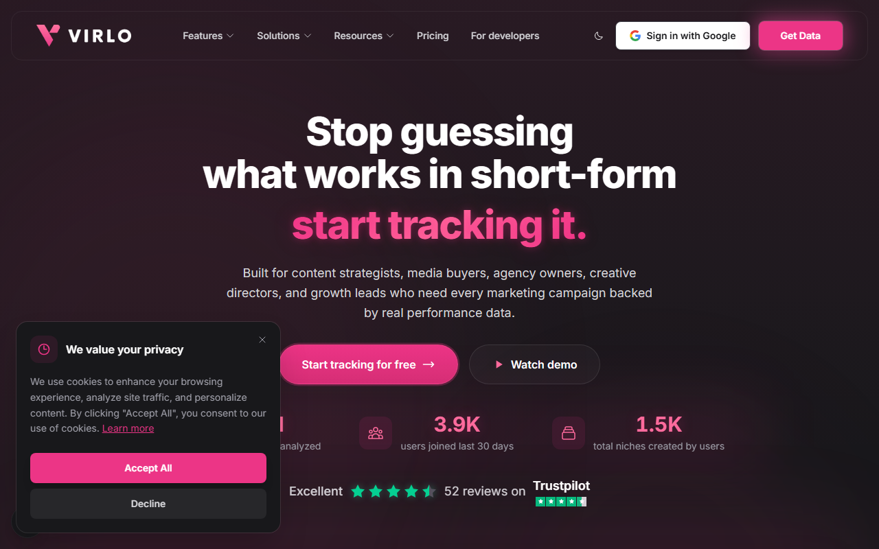 Virlo screenshot