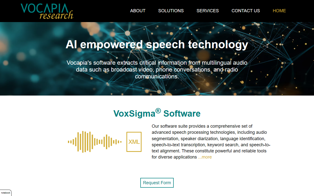 Vocapia screenshot