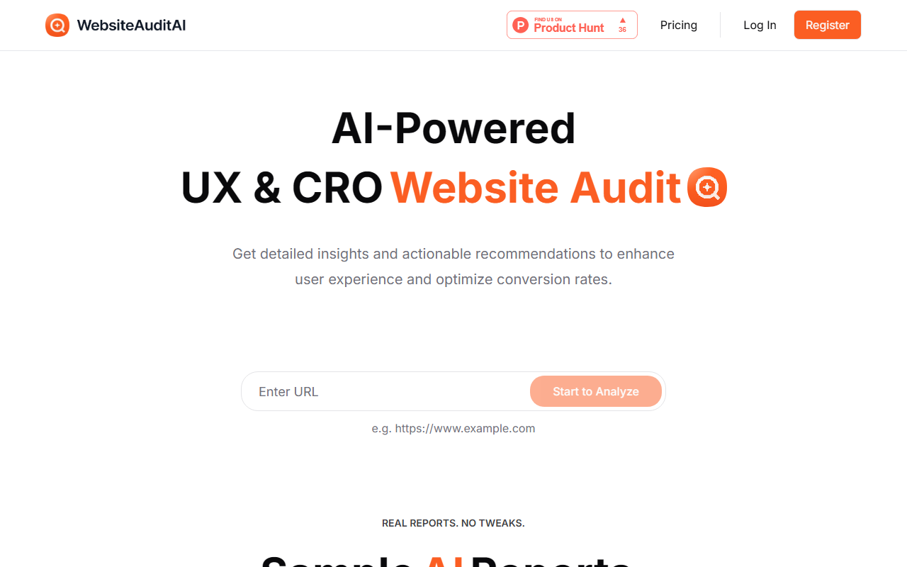 WebsiteAuditAI screenshot