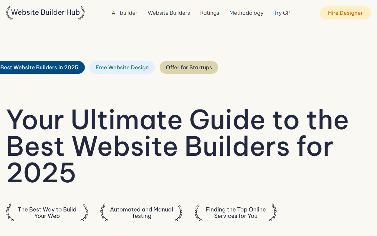Website Builder Hub screenshot
