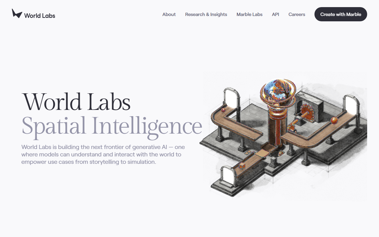 World Labs 리뷰: Spatial Intelligence 및 Marble을 통한 3D 세계 생성 | 345tool In ...