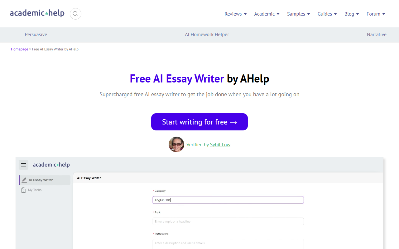 AcademicHelp screenshot