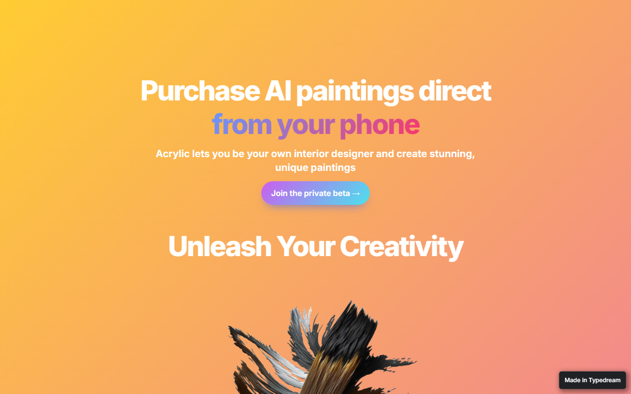 Acrylic screenshot
