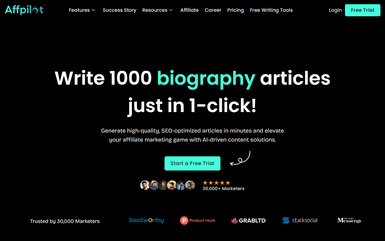 Affpilot screenshot