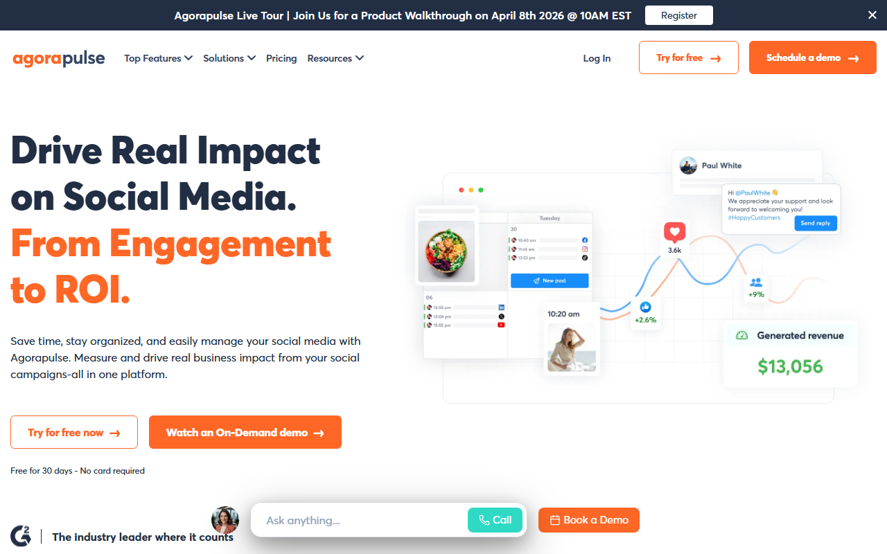 Agorapulse screenshot