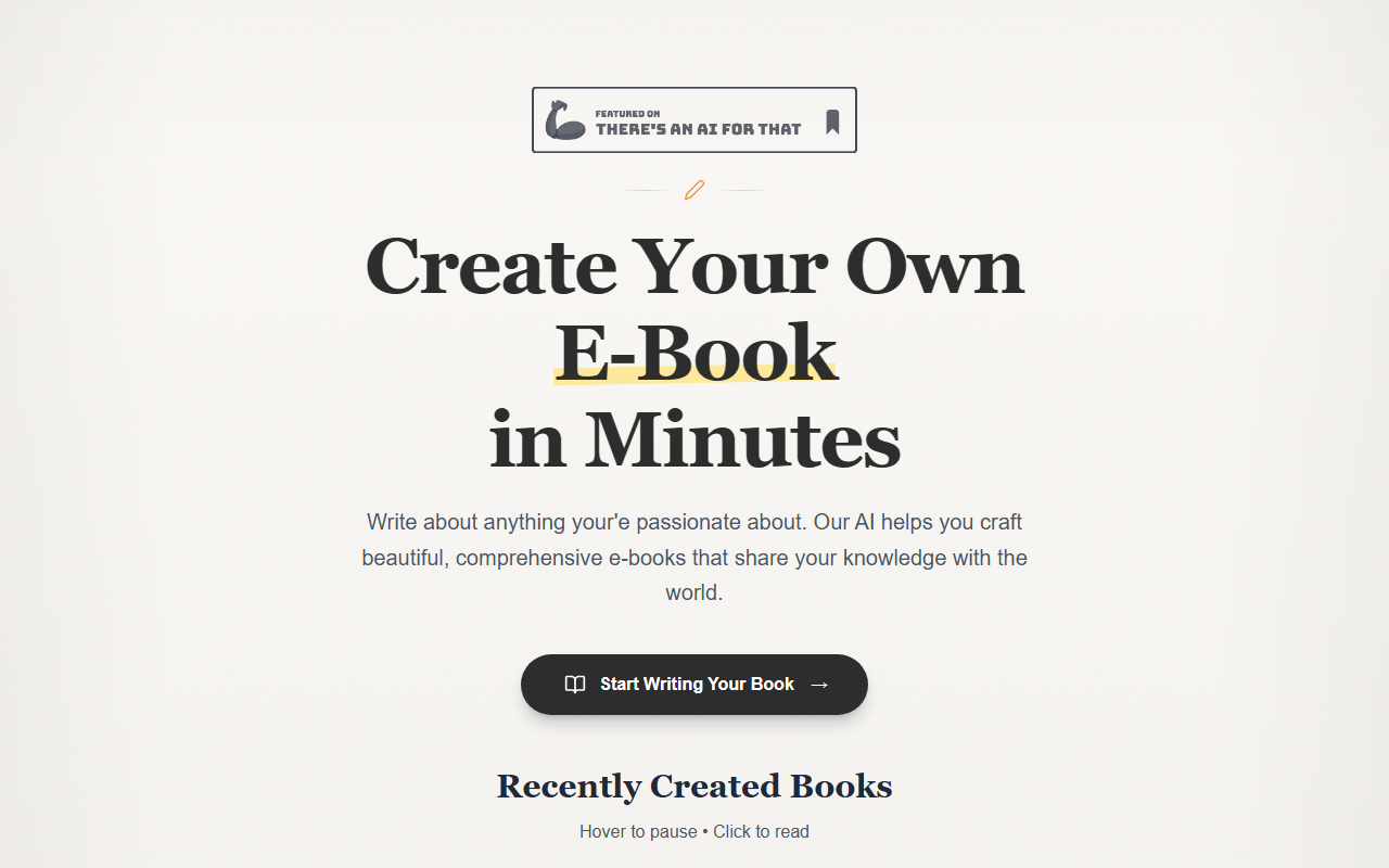 AI E-Books screenshot