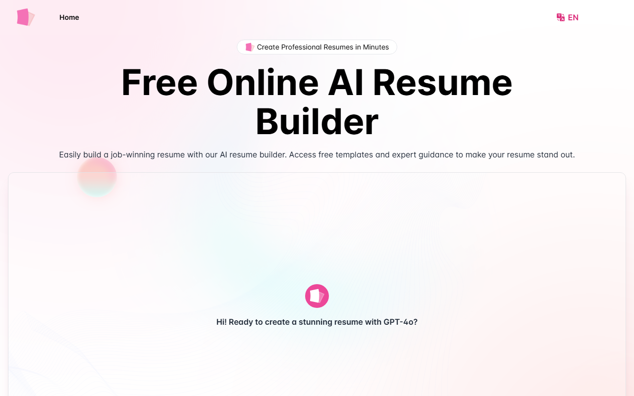 AIResumeBuilder.me screenshot