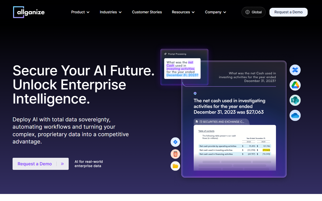 Allganize screenshot