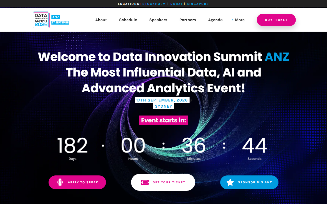 Data Innovation Summit screenshot