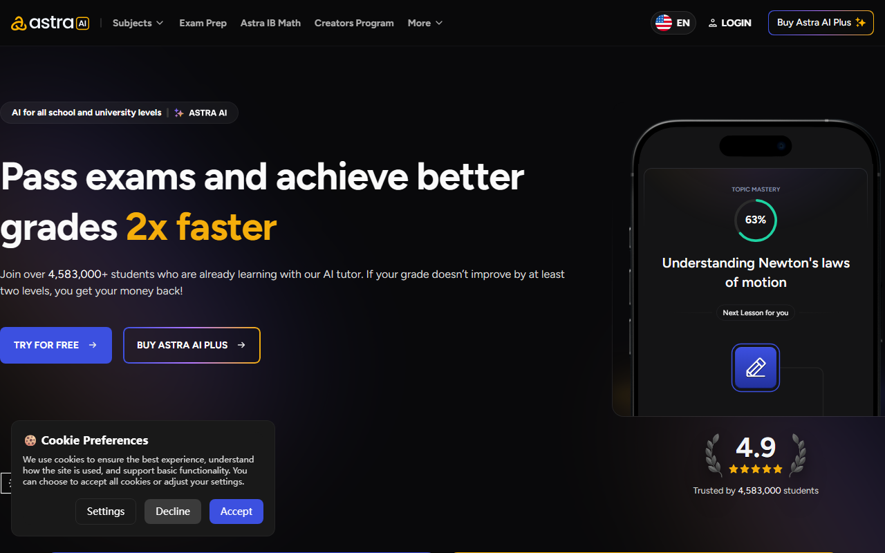 Astra AI screenshot