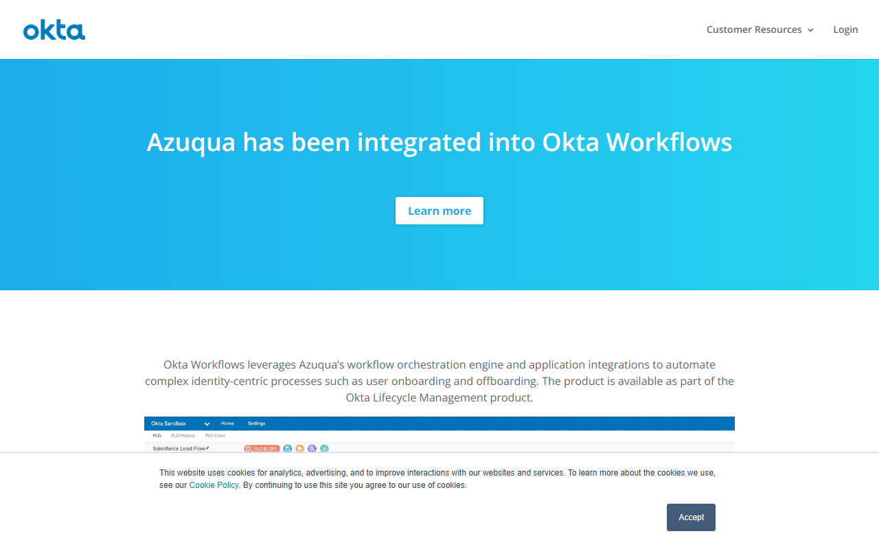 Azuqua screenshot