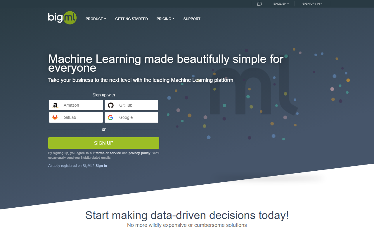 BigML: Machine Learning Platform for Everyone