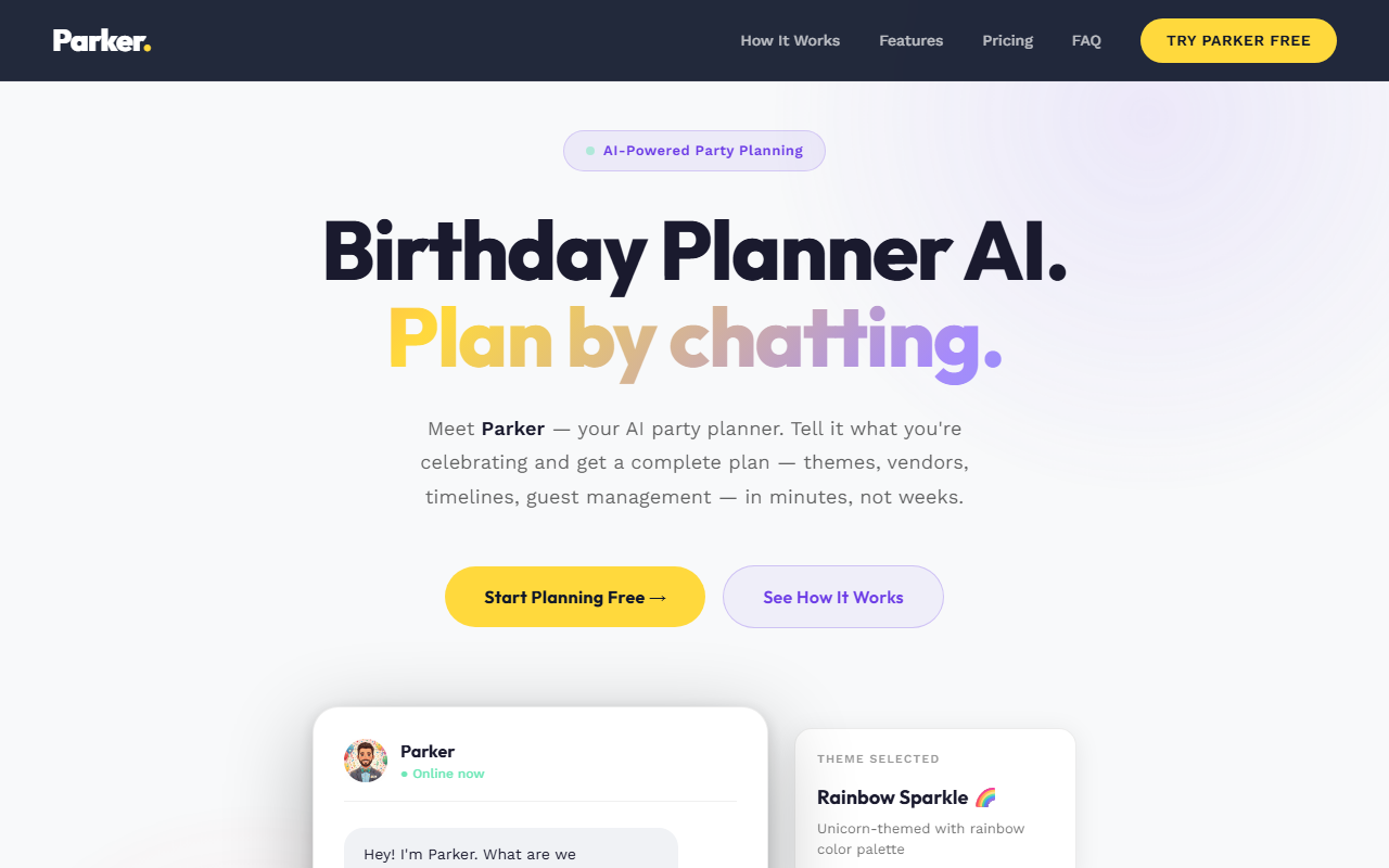 Birthday Planner AI screenshot