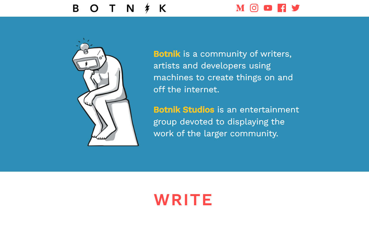 Botnik screenshot
