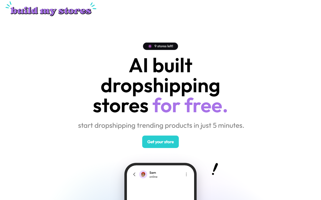 BuildMyStores screenshot