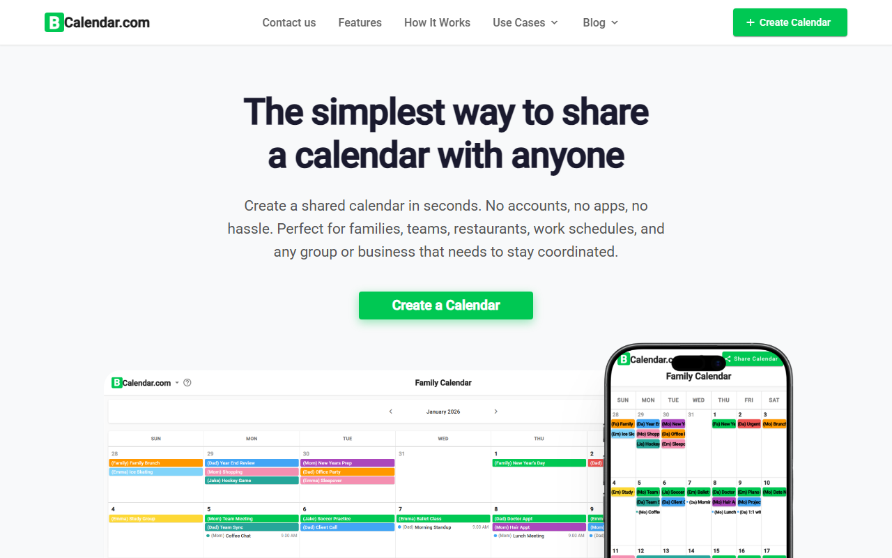 CalendarScan screenshot