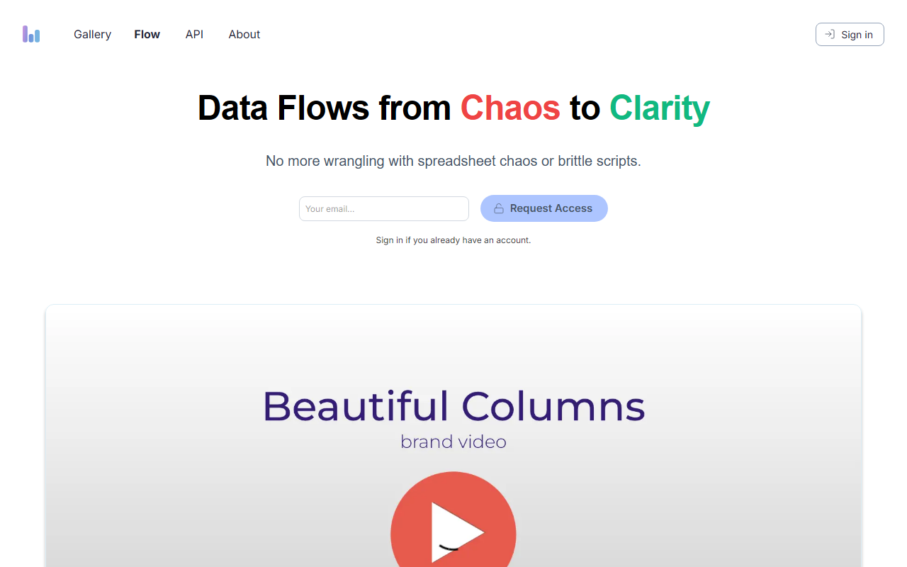 Columns screenshot