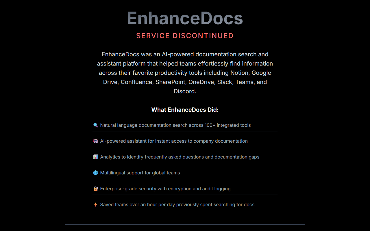 EnhanceDocs screenshot