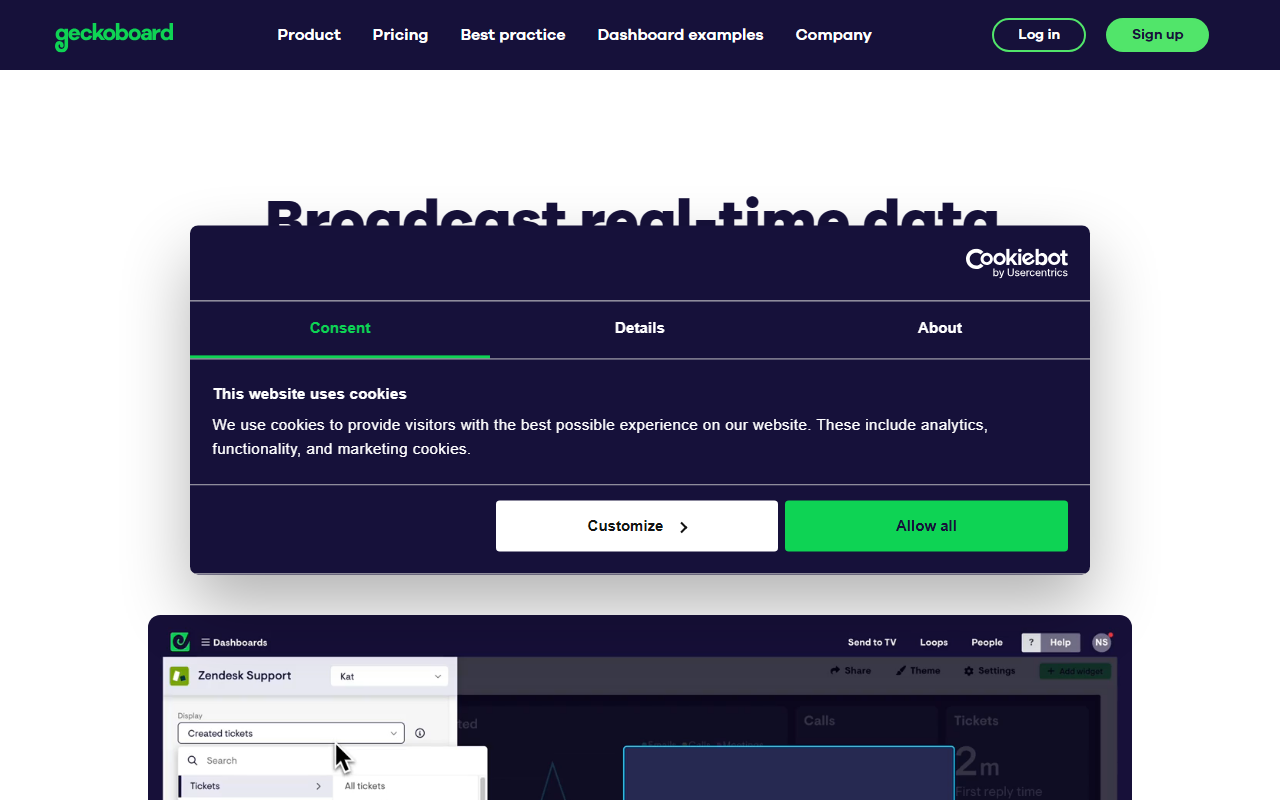 Geckoboard screenshot