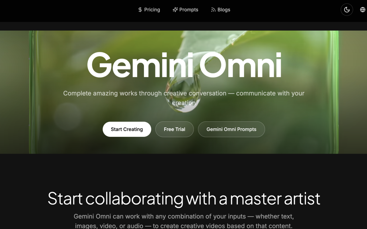 Gemini-omni screenshot
