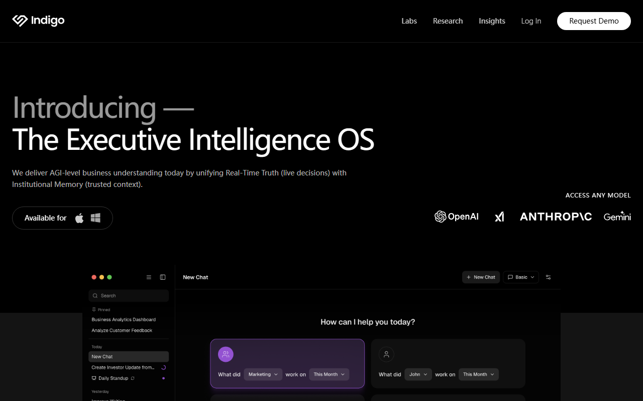 Indigo screenshot