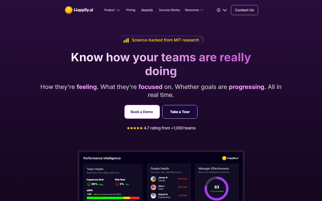 Happily.ai screenshot