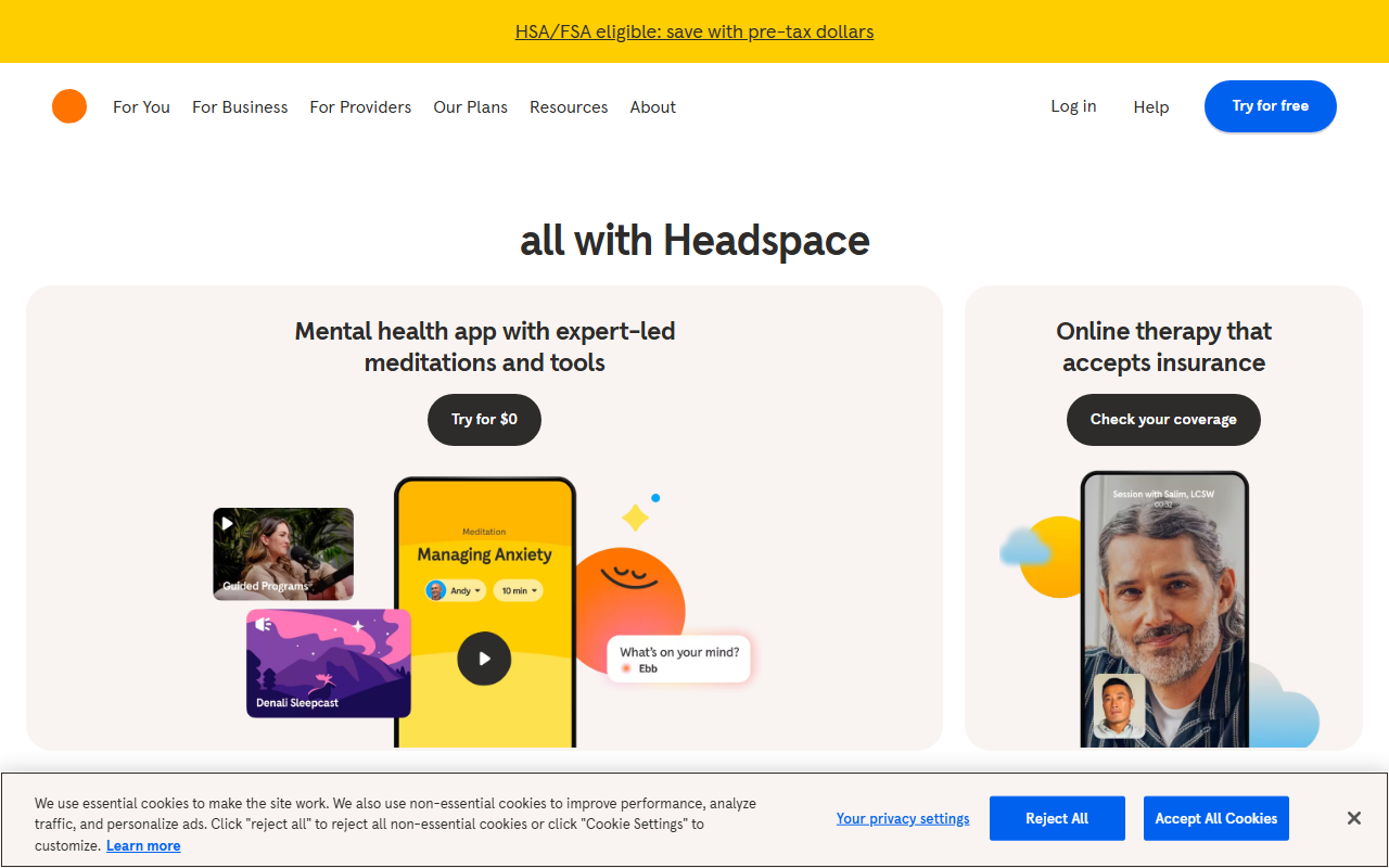 Headspace screenshot