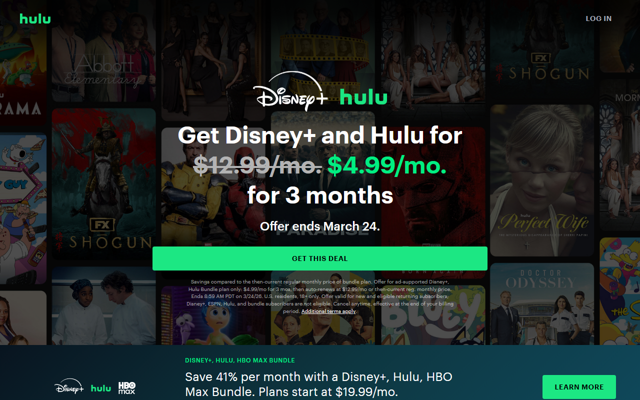 Hulu screenshot