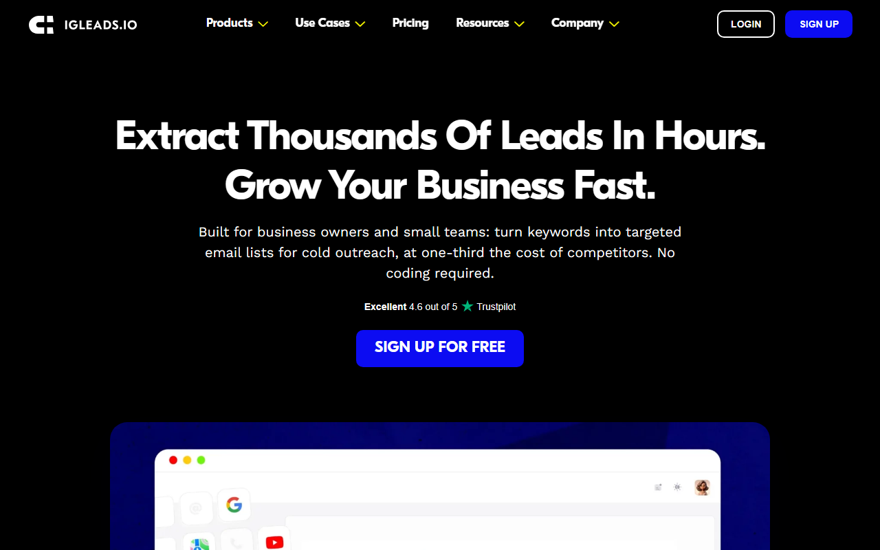 IGLeads screenshot
