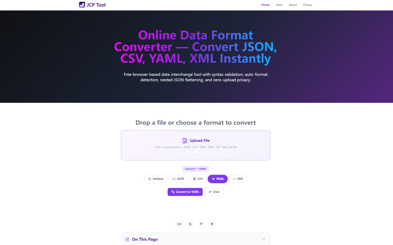 JCP Tool screenshot