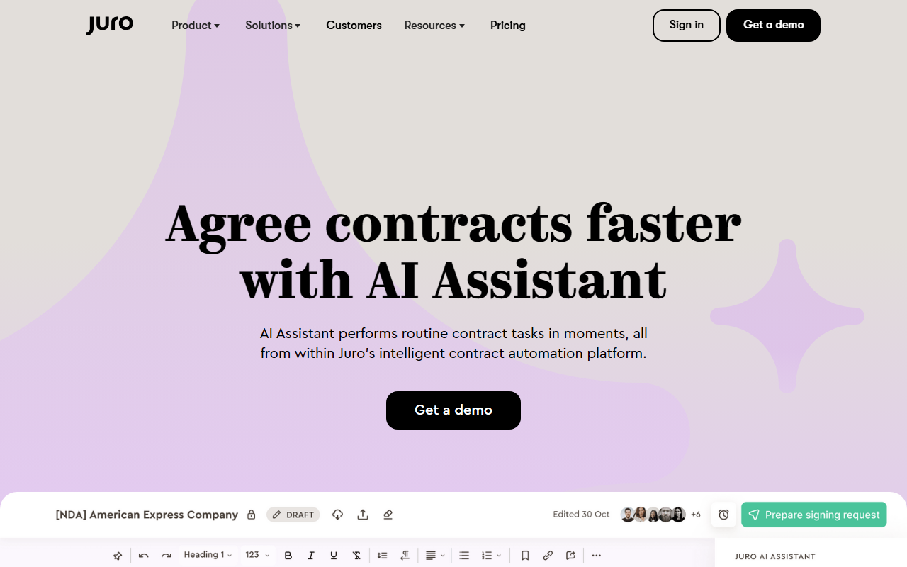 Juro screenshot