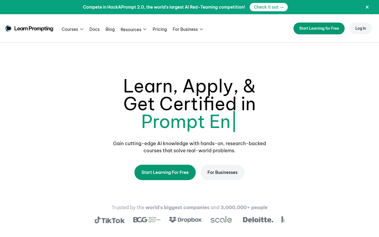 Learn Prompting screenshot