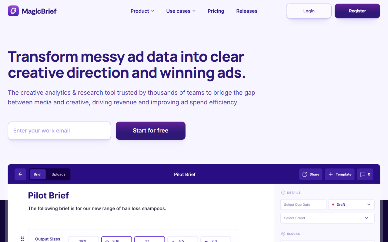 MagicBrief screenshot