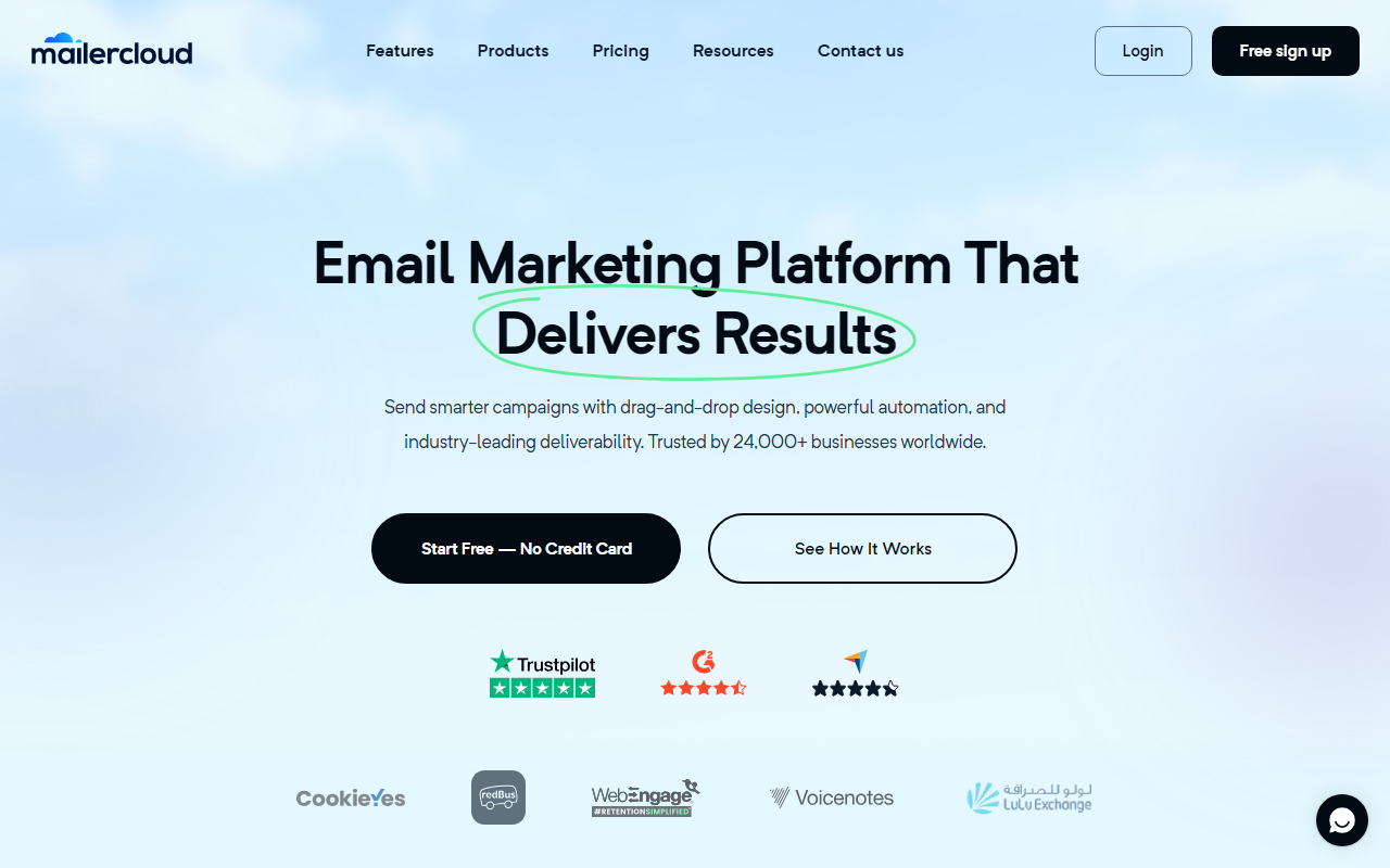 Mailercloud screenshot