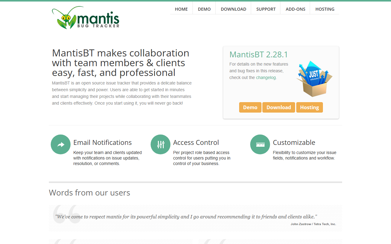 MantisBT screenshot
