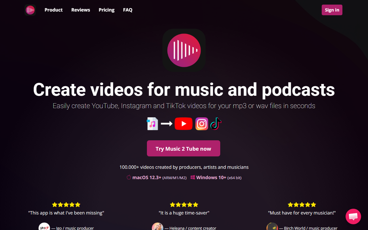 Music 2 Tube screenshot